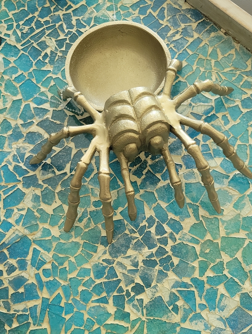 Catherine Martin X Anthropologie Midnight Creatures Spider Candle Holder/Tray